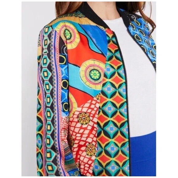 Alice + Olivia Lonnie Reversible Bomber Medium - Picture 5 of 10